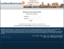 Tablet Screenshot of concierge.lasvegastickets.com